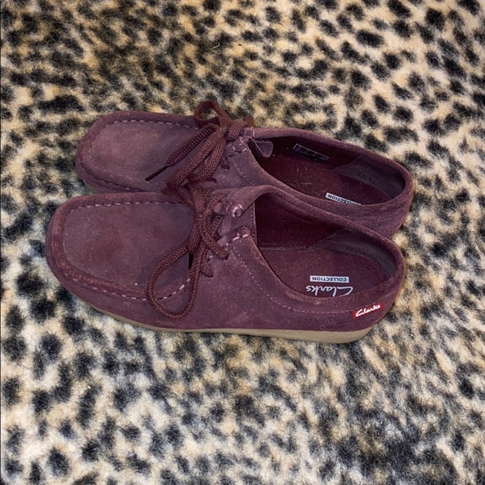 Burgundy Clarks